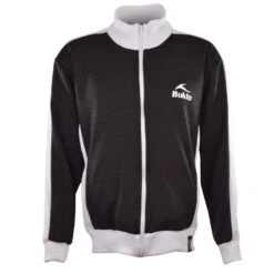 BUKTA Track Top Black With White Panels/Cuffs