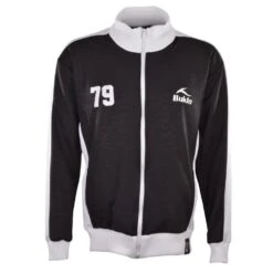 BUKTA Heritage Track Top Black With White Panels/Cuffs