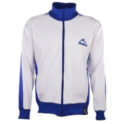 BUKTA Track Top White With Royal Panels/Cuffs/W'Band