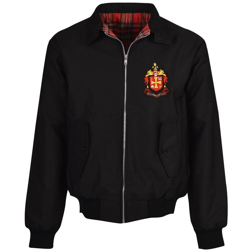 Wolverhampton Wanderers Black Harrington Jacket 1 Wolverhampton Wanderers Black Harrington Jacket