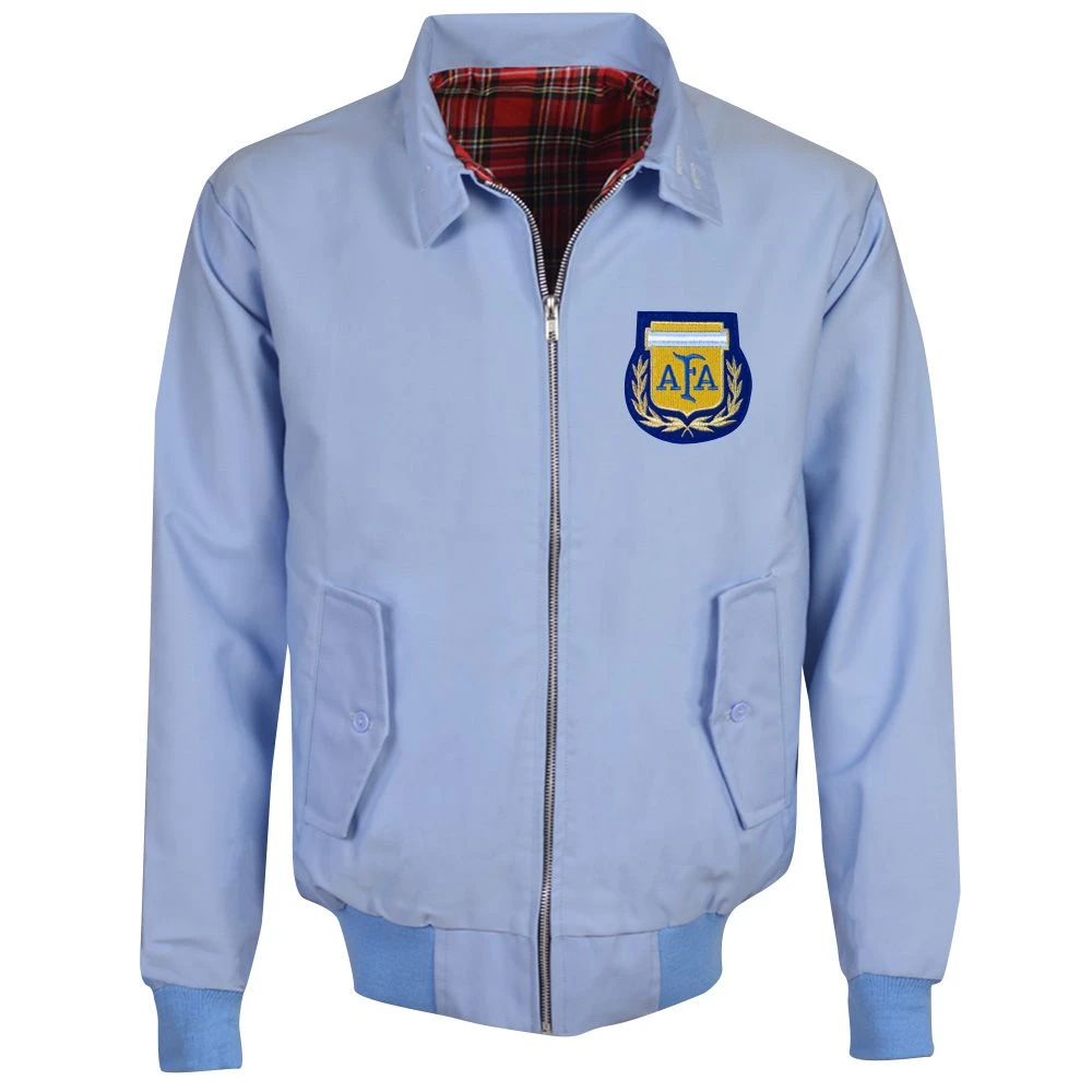 Argentina Light Blue Harrington Jacket 1 Argentina Light Blue Harrington Jacket
