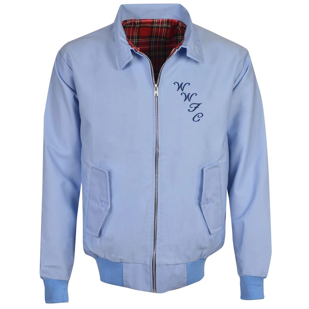 Wycombe Wanderers Light Blue Harrington Jacket 1 Wycombe Wanderers Light Blue Harrington Jacket