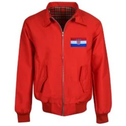 Croatia Red Harrington Jacket