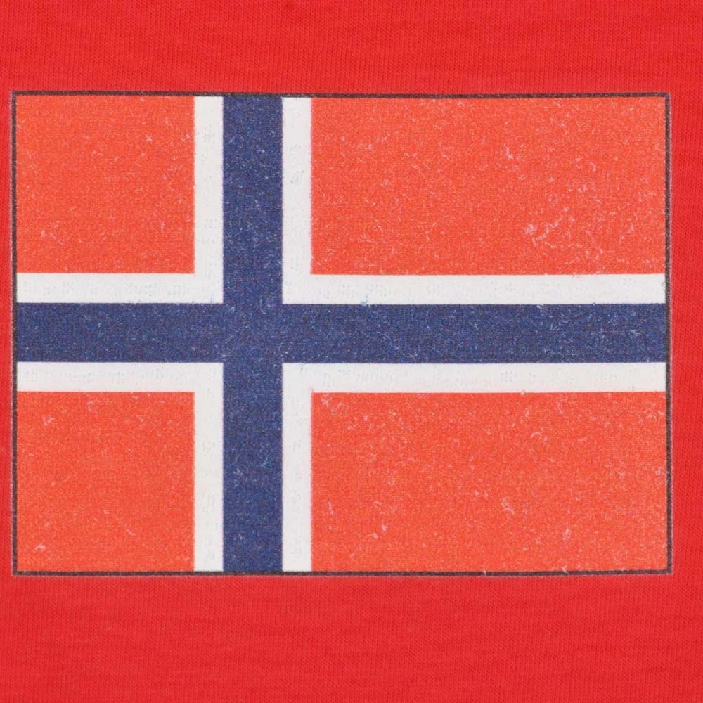 Norway 12th Man T-Shirt - Red/White Ringer 2 Norway 12th Man T-Shirt - Red/White Ringer - Image 2