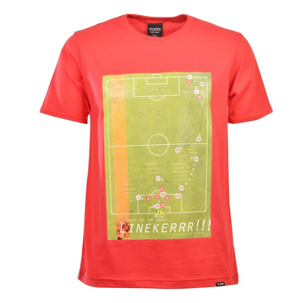 Pennarello: Gary Lineker 1986 Classic Goal - Red T Shirt 1 Pennarello: Gary Lineker 1986 Classic Goal - Red T Shirt