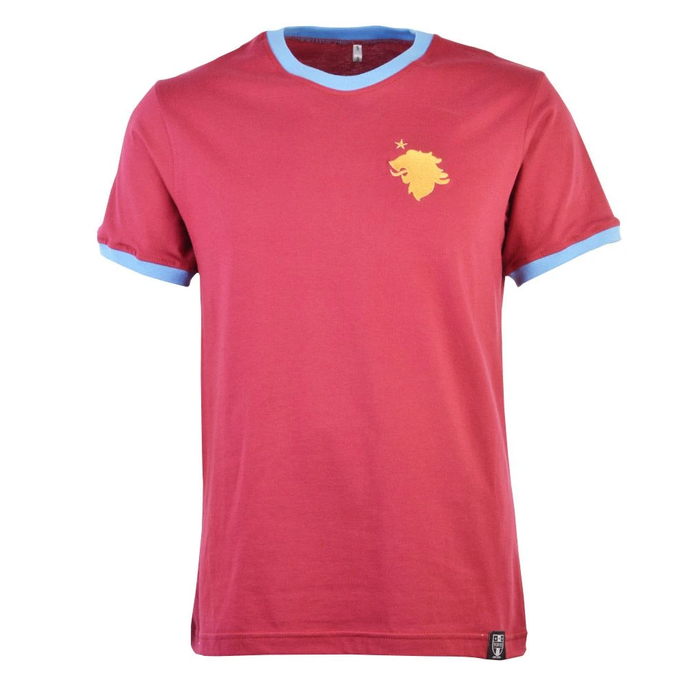 Aston Villa 12th Man T-Shirt - Maroon/Sky Ringer 1 Aston Villa 12th Man T-Shirt - Maroon/Sky Ringer