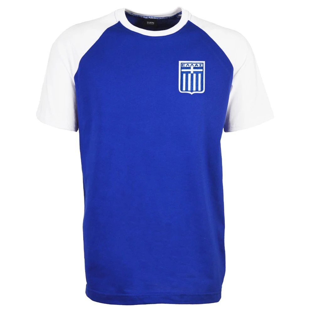 Greece Raglan Sleeve Royal/White T-Shirt 1 Greece Raglan Sleeve Royal/White T-Shirt