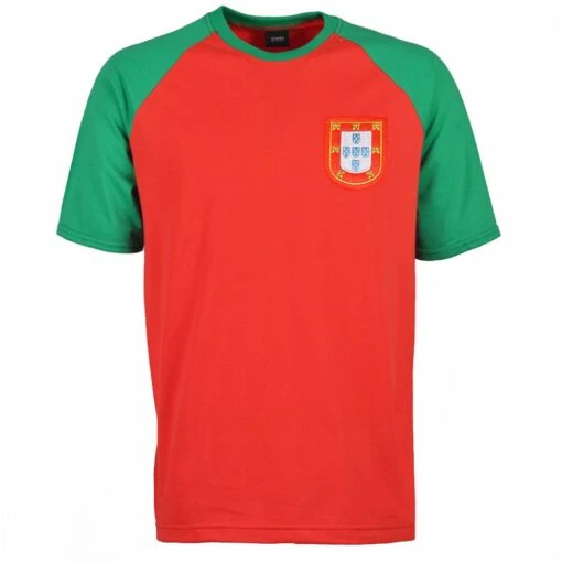 Portugal Raglan Sleeve Red/Green T-Shirt 3 Portugal Raglan Sleeve Red/Green T-Shirt -Jack Men Style Shop t0151