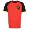 Belgium Raglan Red With Black/Yellow Sleeve T-Shirt